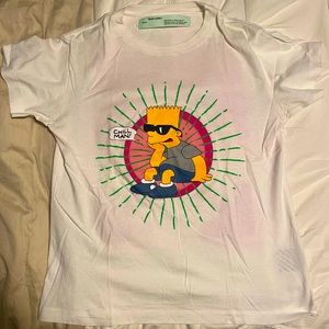 Off-white bart simpson tshirt